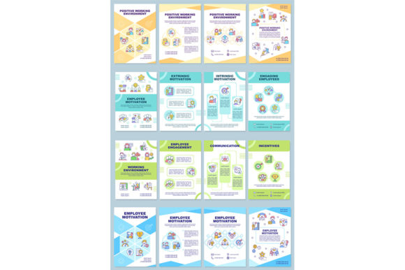Boost Engagement with Employee Motivation Brochure Templates