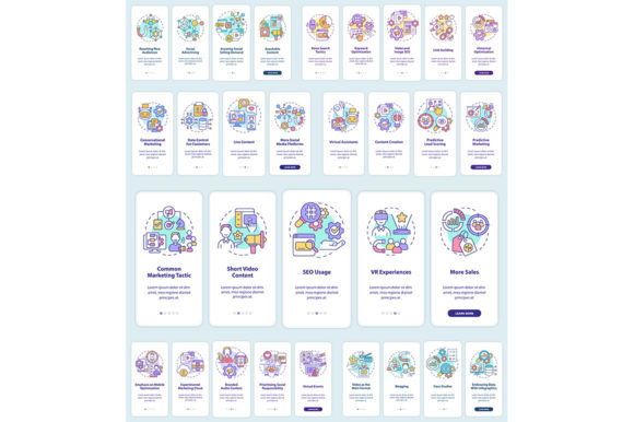Optimizing Your Workflow with the Marketing Trends Mobile App Screen Set
