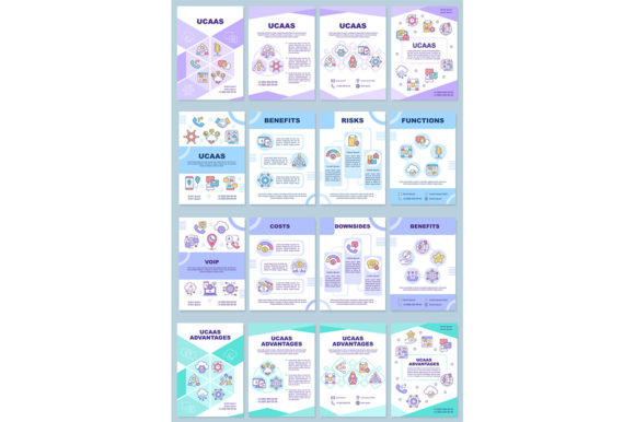 Streamline Your Communication with UCaaS Brochure Template Set