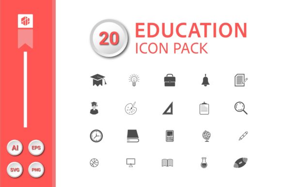 Unlocking Educational Creativity with the 20 Education Icon Pack